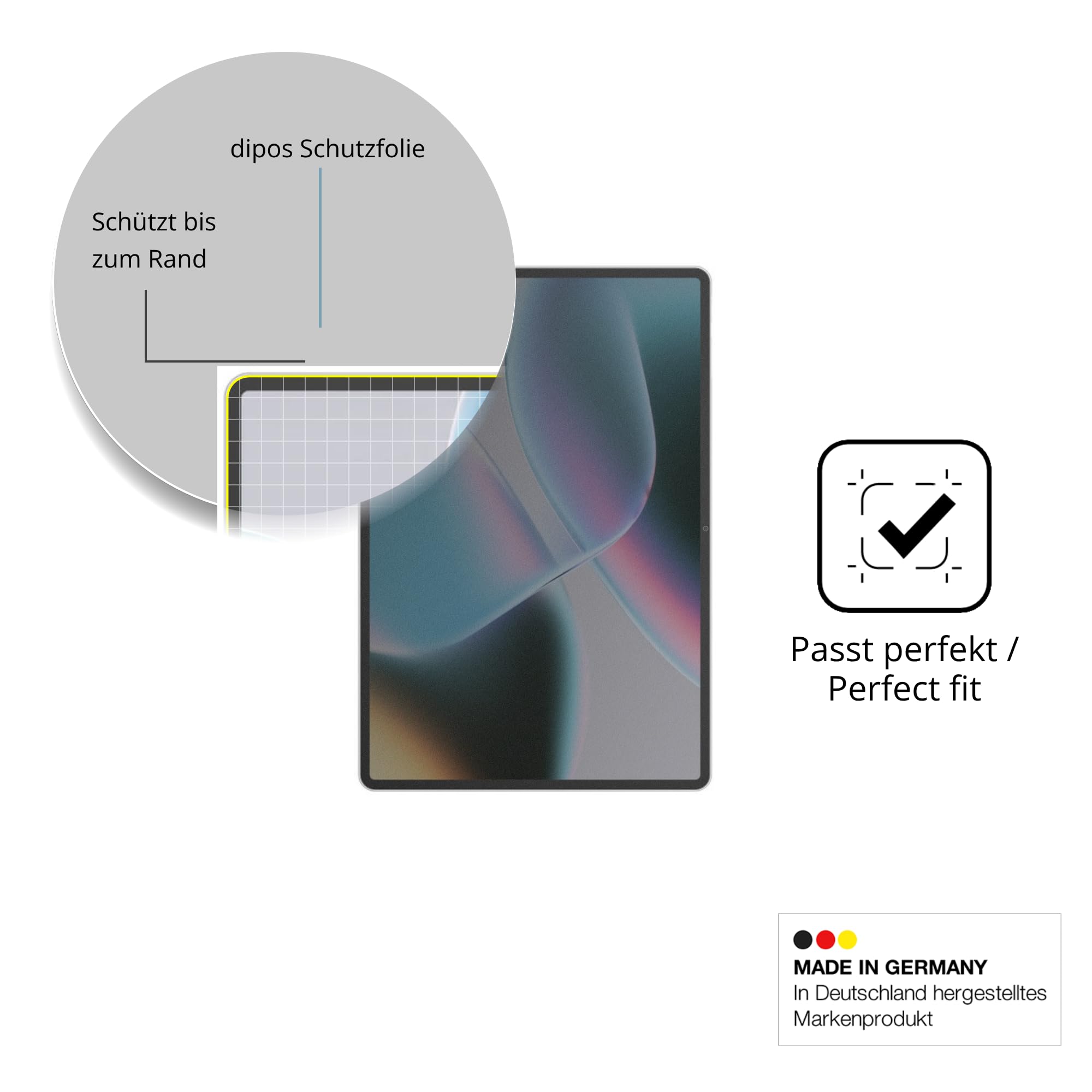 dipos Protector de Pantalla Antiespía para Asus Pad T3201 | Película protectora mate, filtro de privacidad 4 vías, ajuste perfecto, antiarañazos, sin burbujas, autoadhesivo