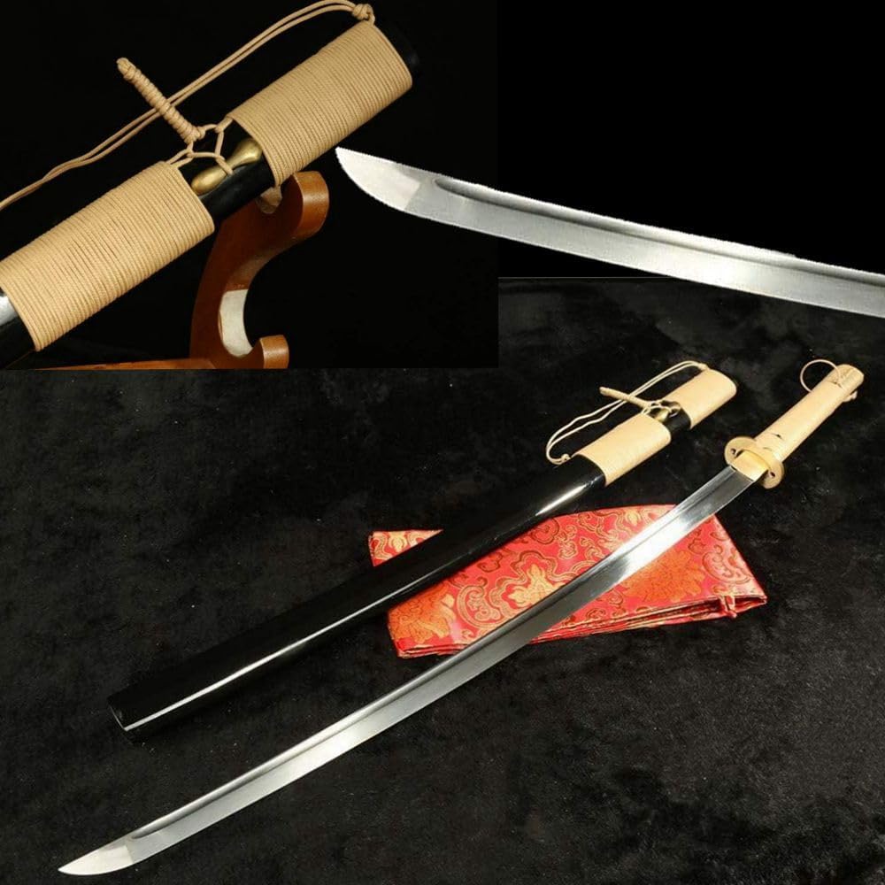 9260 Spring Steel Japanese Katana Sword Thermal Stable Polymer Handle Sharp
