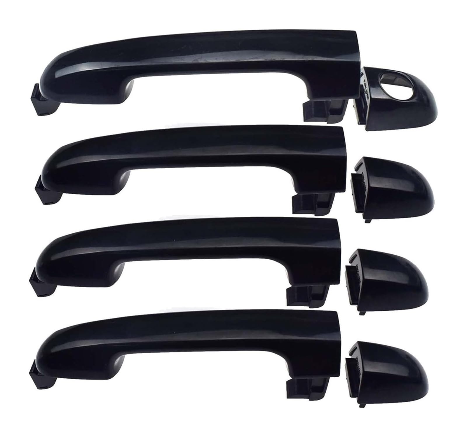 RINKTEEA Exterior Car Door Handle Door Handle Left Right Front Rear Exterior for Hyundai I20 2007-2014 82651-1J000 83652-1J000 83652-1J000CA(Front Rear 4pcs)
