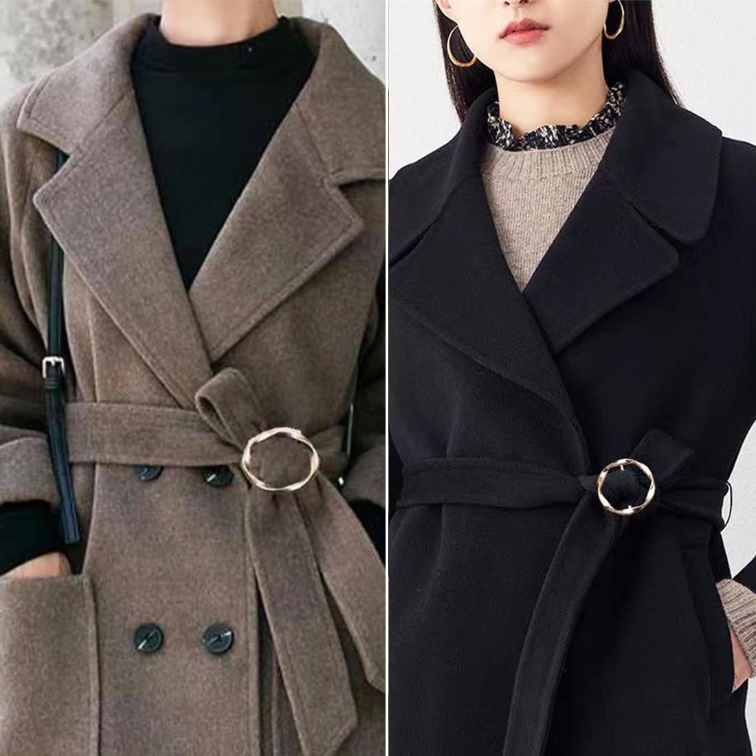 Fibbie Per Sciarpa Donna In Metallo Con Zirconi - 2 Pezzi, Per Abiti E Accessori, Lusso E Moda - Foto 5