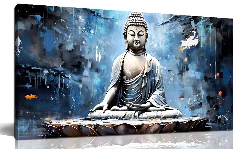 Amazon.com: Xxliren Blue Zen Wall Art for Living Room Large