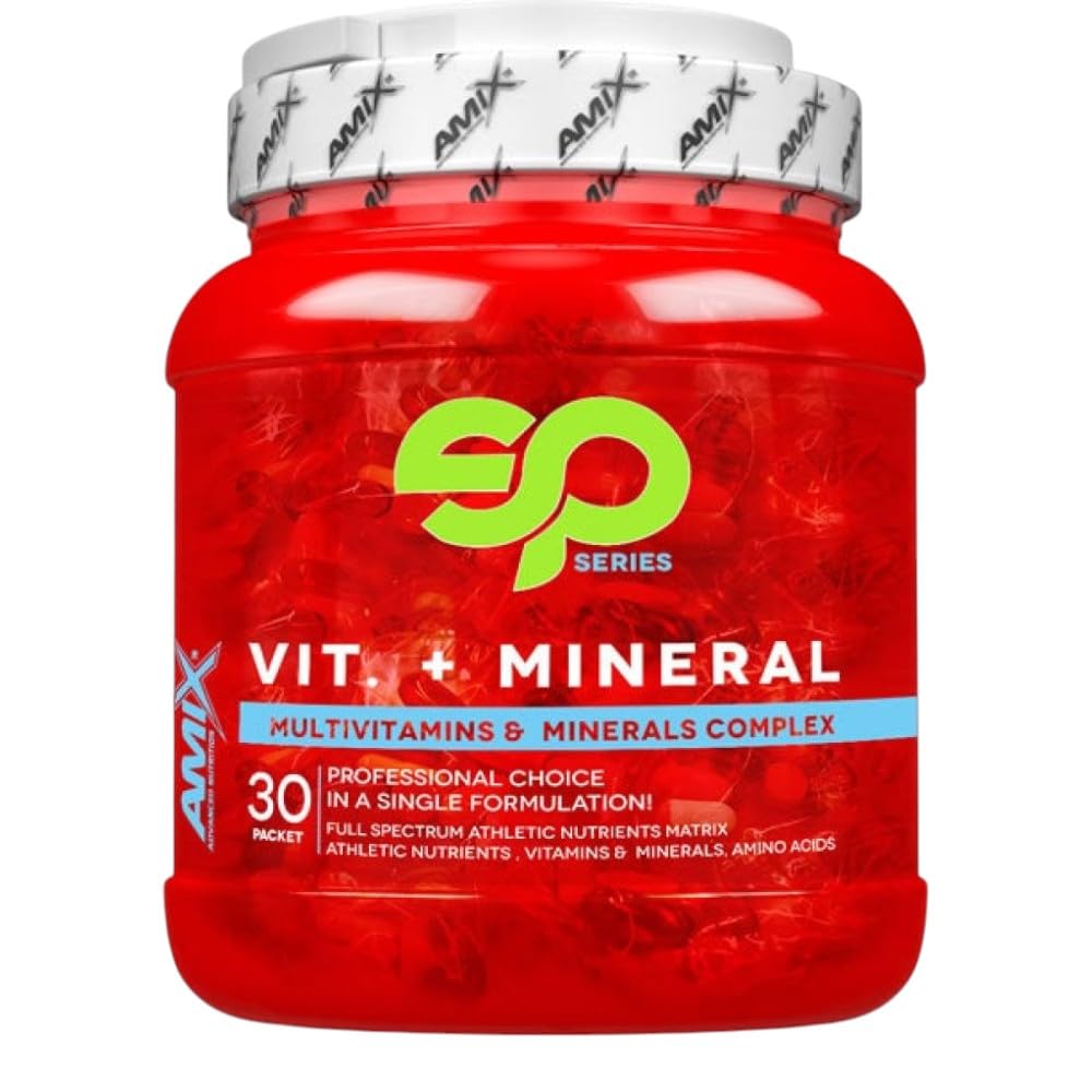 Amix - Vitamins + Minerals Superpack - Complemento Vitamínico - Con Vitaminas y Minerales - Para el Funcionamiento Óptimo del Cuerpo - Nutrición Deportiva - Contiene 30 bolsas