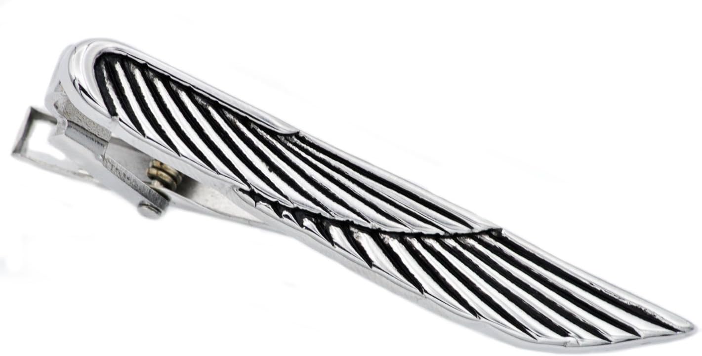 Blackjack Jewelry Mens Stainless Steel Eagle Wing Tie Clip