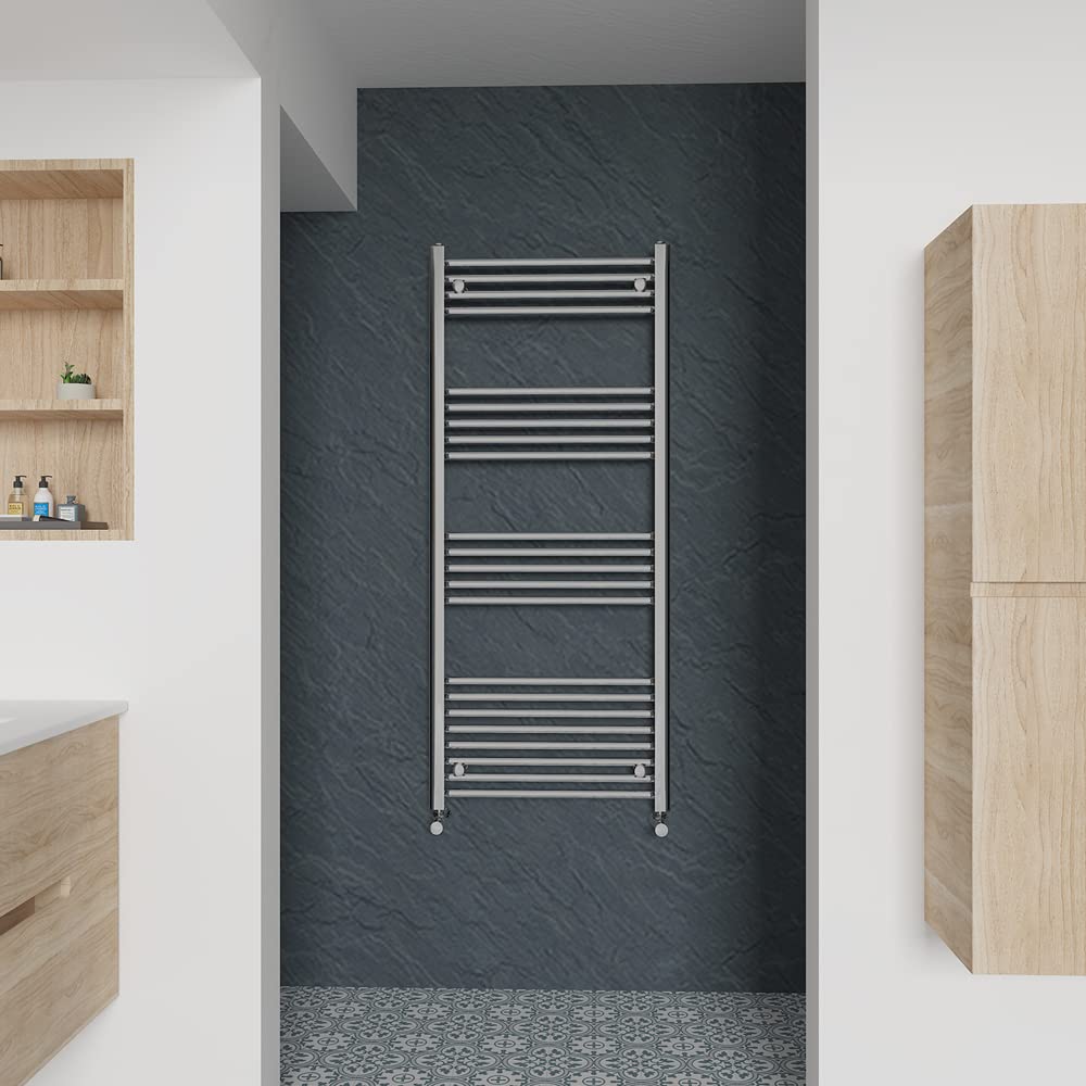 Warmehaus Straight Heated Towel Rail Chrome Radiator 1400X600mm