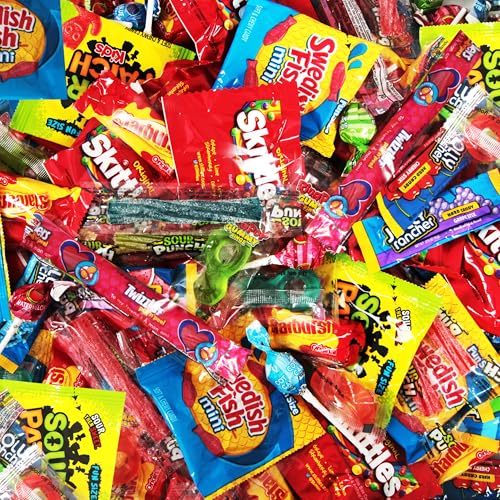 Bulk Candy Mix Variety Pack - 5lb Pack of Individually Wrapped Assorted Sweets for Party Favors,...