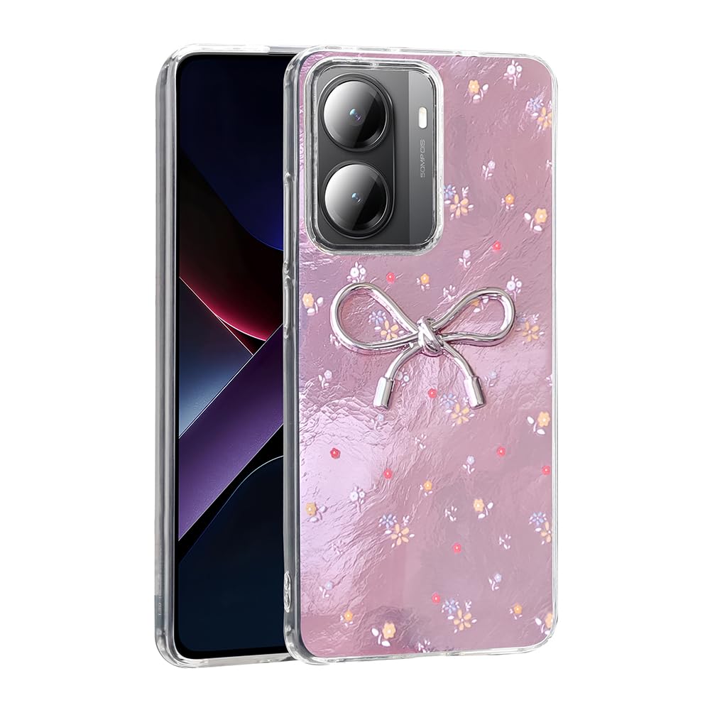 Zore Xiaomi ile uyumlu Poco X7 Pro Kılıf Kamera Korumalı Figürlü Zore Ponti Silikon Kapak Açık Pembe