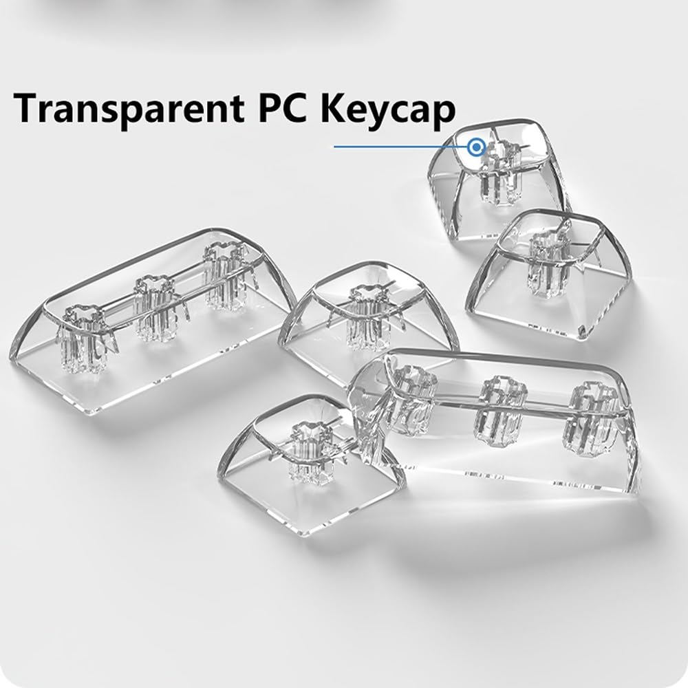 roBa ホワイト テンティングセット キースイッチ、キーキャップ付き