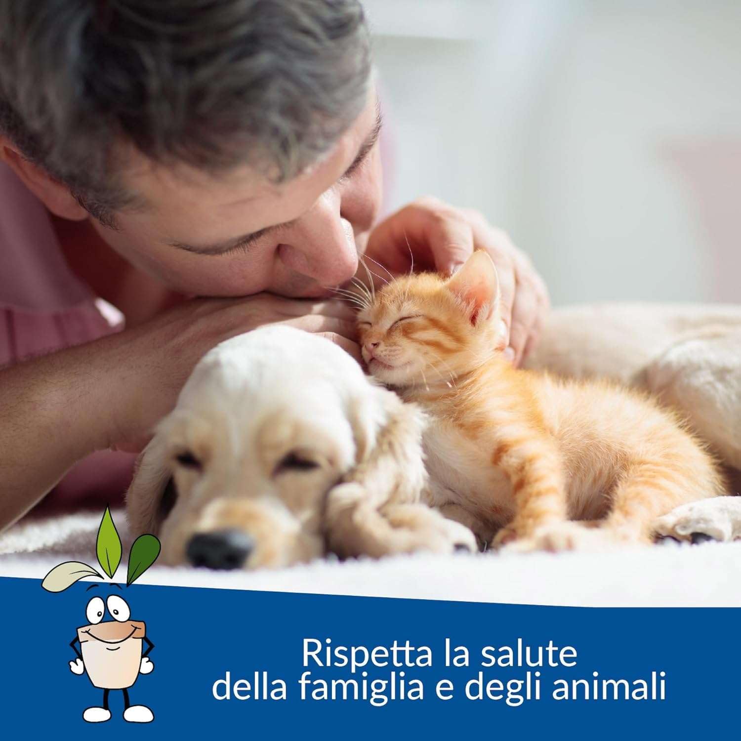 CLOSTER STOPPEE Elimina Odori e Pulisce Urina Feci Cani Gatti (750 ml) | Rimuovi Odori Igienizzante Spray per Pulizia Lettiera, Divani, Sedile Auto - Antiodore Enzimatico al Profumo di Mela Verde