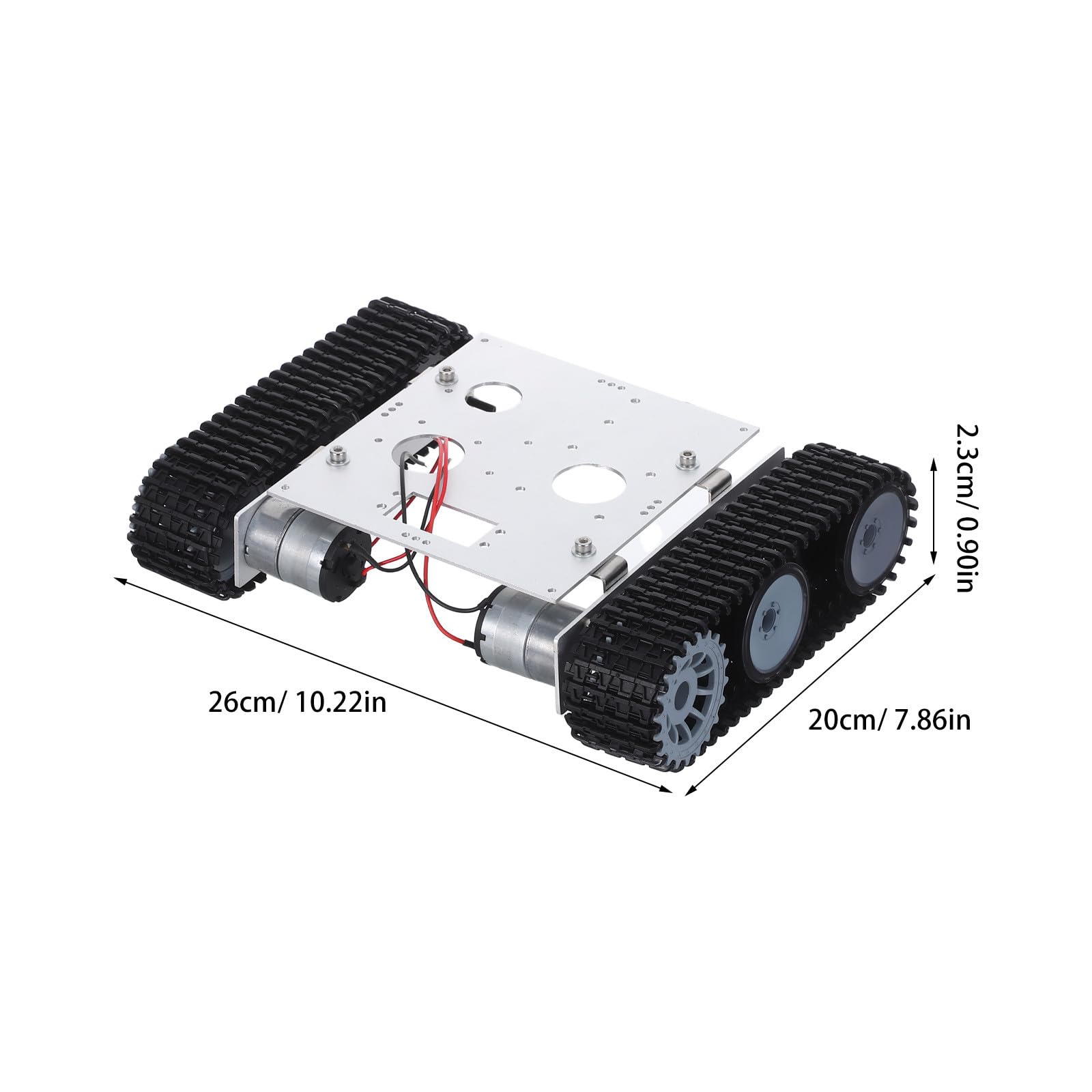 Zestaw podwozia robota czołgowego DIY - platforma podwozia robota z silnikiem - montaż pojazdu gąsienicowego do zestawu RC STEAM Science, akcesorium do nauki robotyki