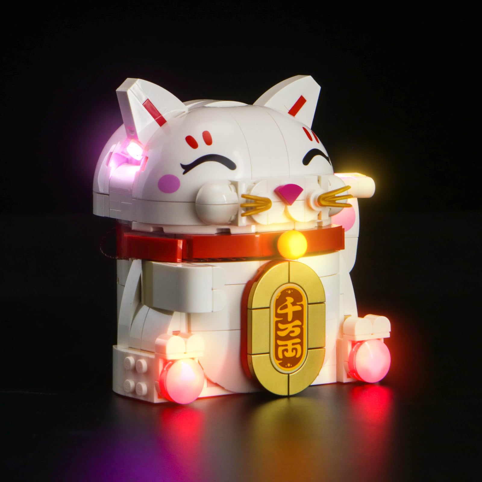 Kit d'éclairage LED compatible avec Lego 40813 Lucky Cat (pas de modèle), kit d'éclairage décoratif compatible avec Lego Lucky Cat