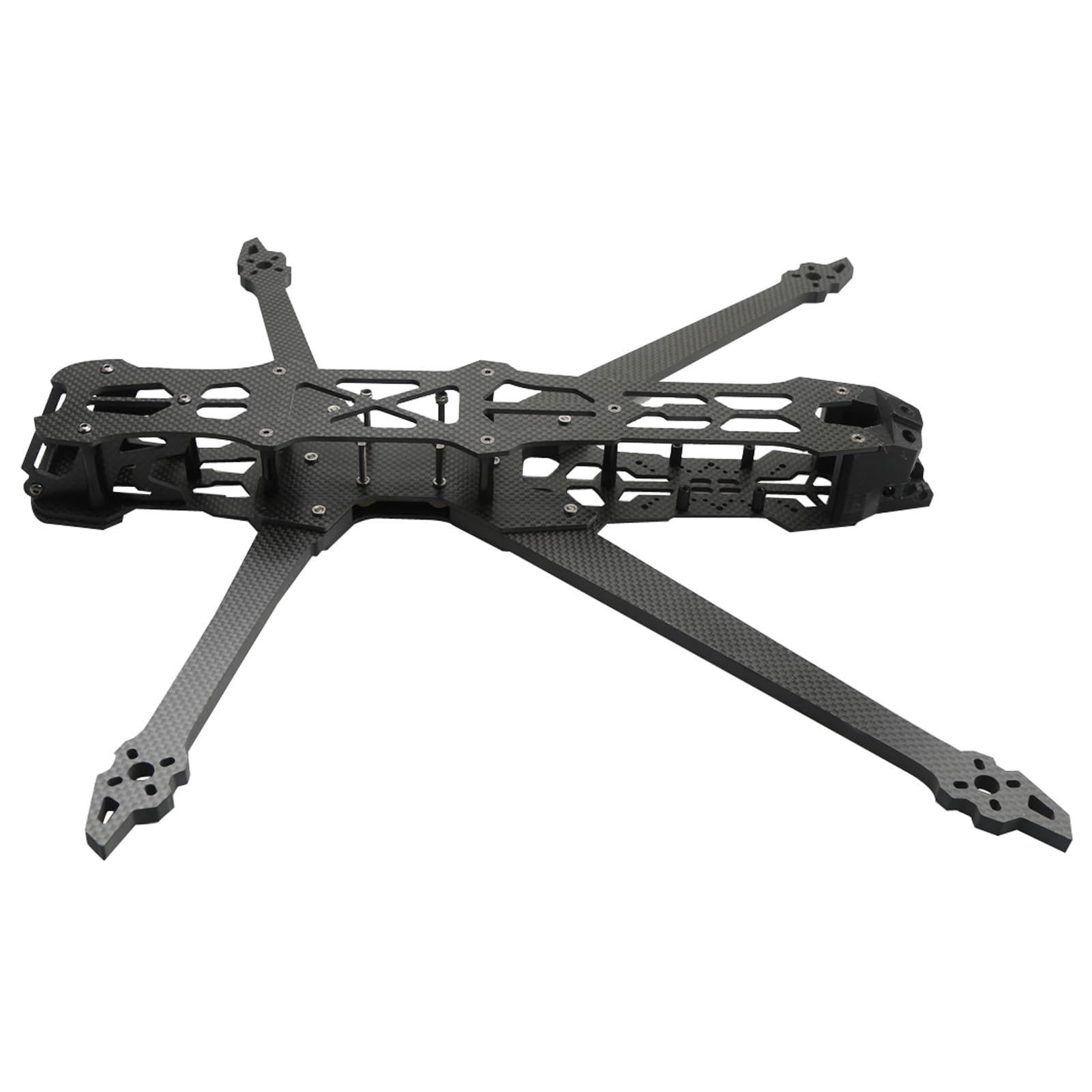 15-calowa Rama Quadkoptera FPV Rama Wielowirnikowa Drona UAV Wielowirnikowa Ramiona z Włókna Węglowego 680 Mm Ramiona o średnicy 7 Mm Pogrubiona Długa Górna Płyta Dolna z