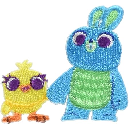 Amazon ミノダ トイストーリー4 ワッペン ダッキー バニー 小 D01y1133 ワッペン アップリケ 通販