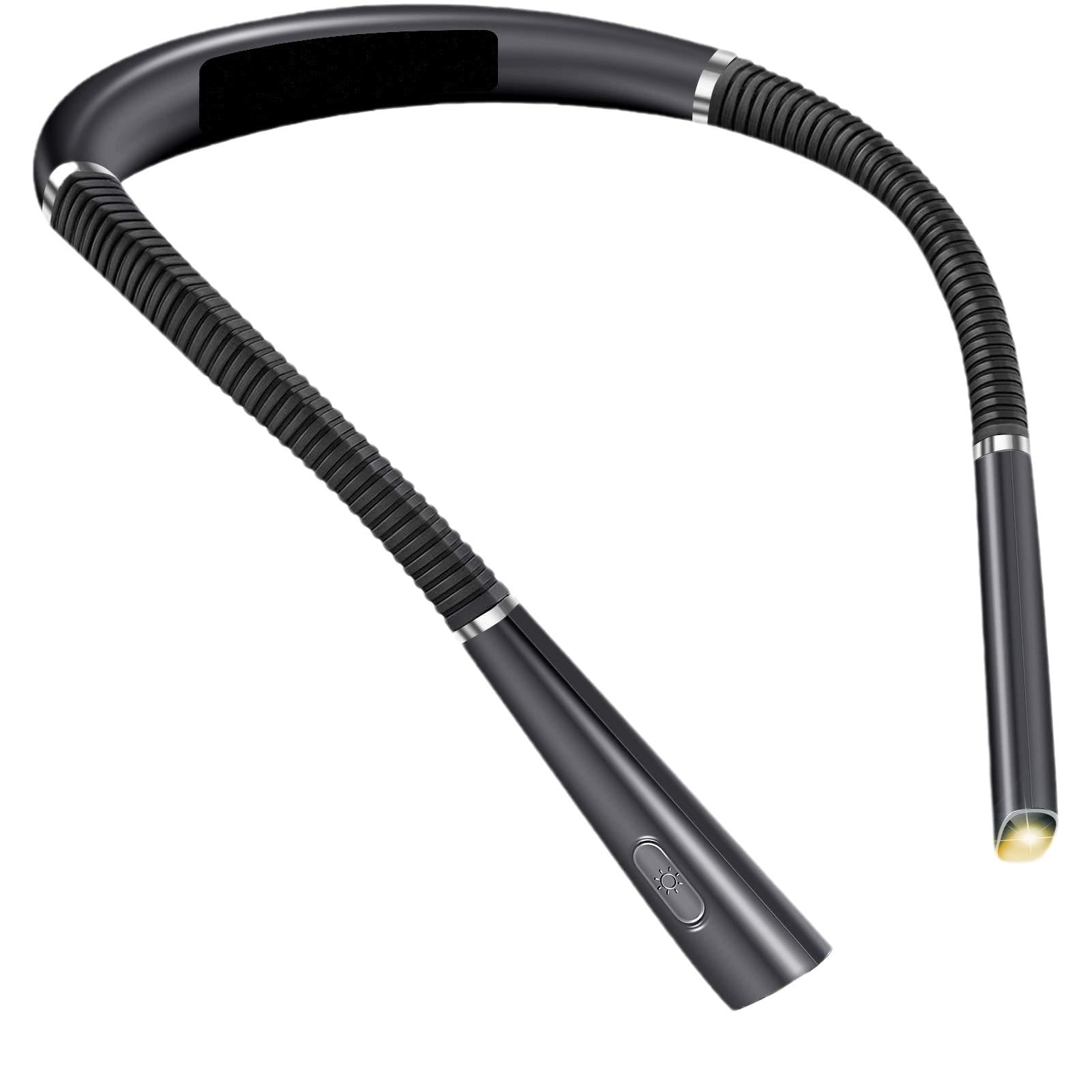 CalconoxLED Neck Reading Light, 3 Colors, 6 Brightness Levels, Rechargeable, Long Lasting, Perfect for Reading, Knitting, Camping, Repairing