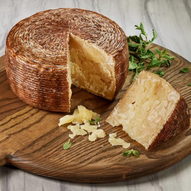Fattoria Della Piana Pecorino Calabrese Italian Sheep's Milk Cheese Wheels, 3-3.5 LB