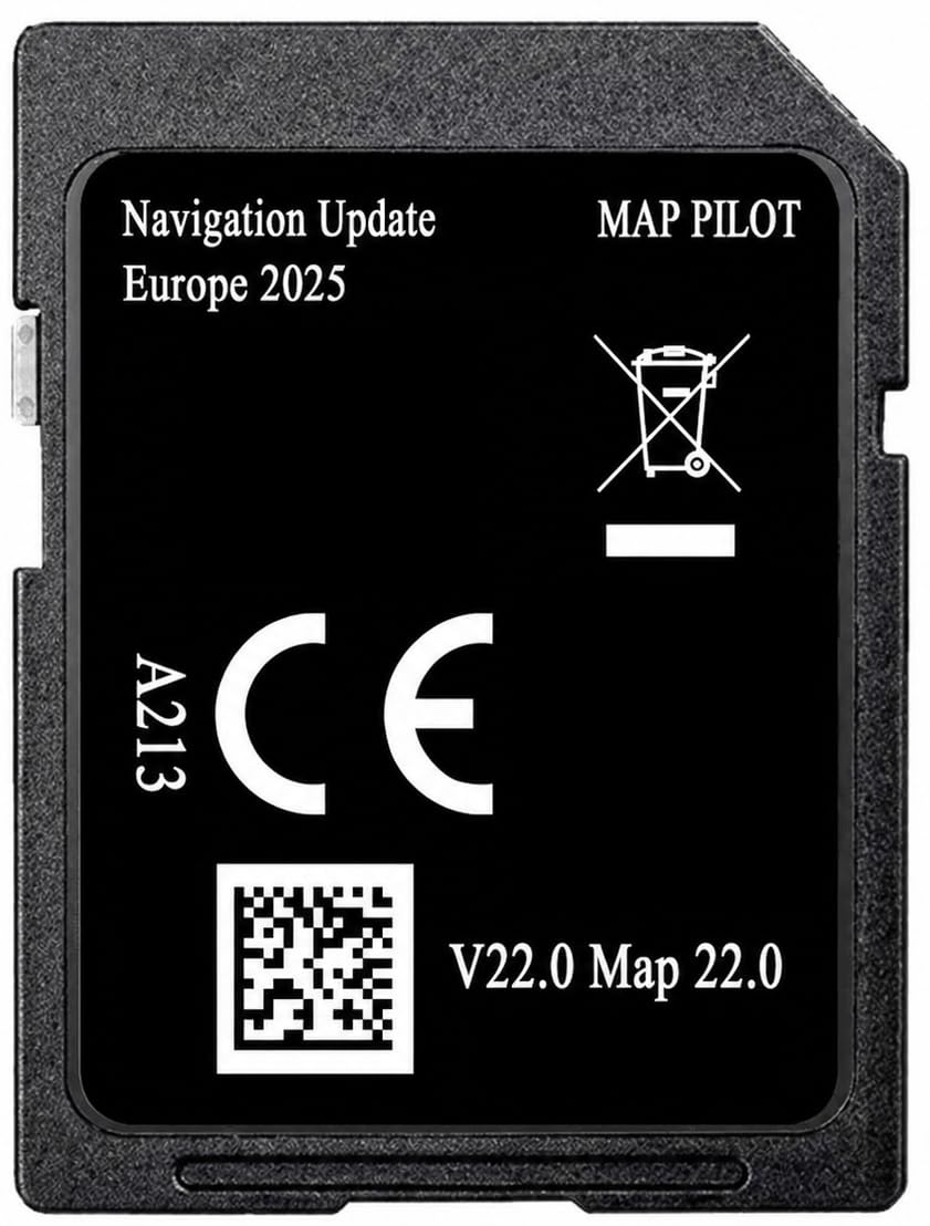 Carte SD Navigation GPS Europe 2025 v22 - A2139069510 Compatible avec Mercedes Garmin Map Pilot - STAR2