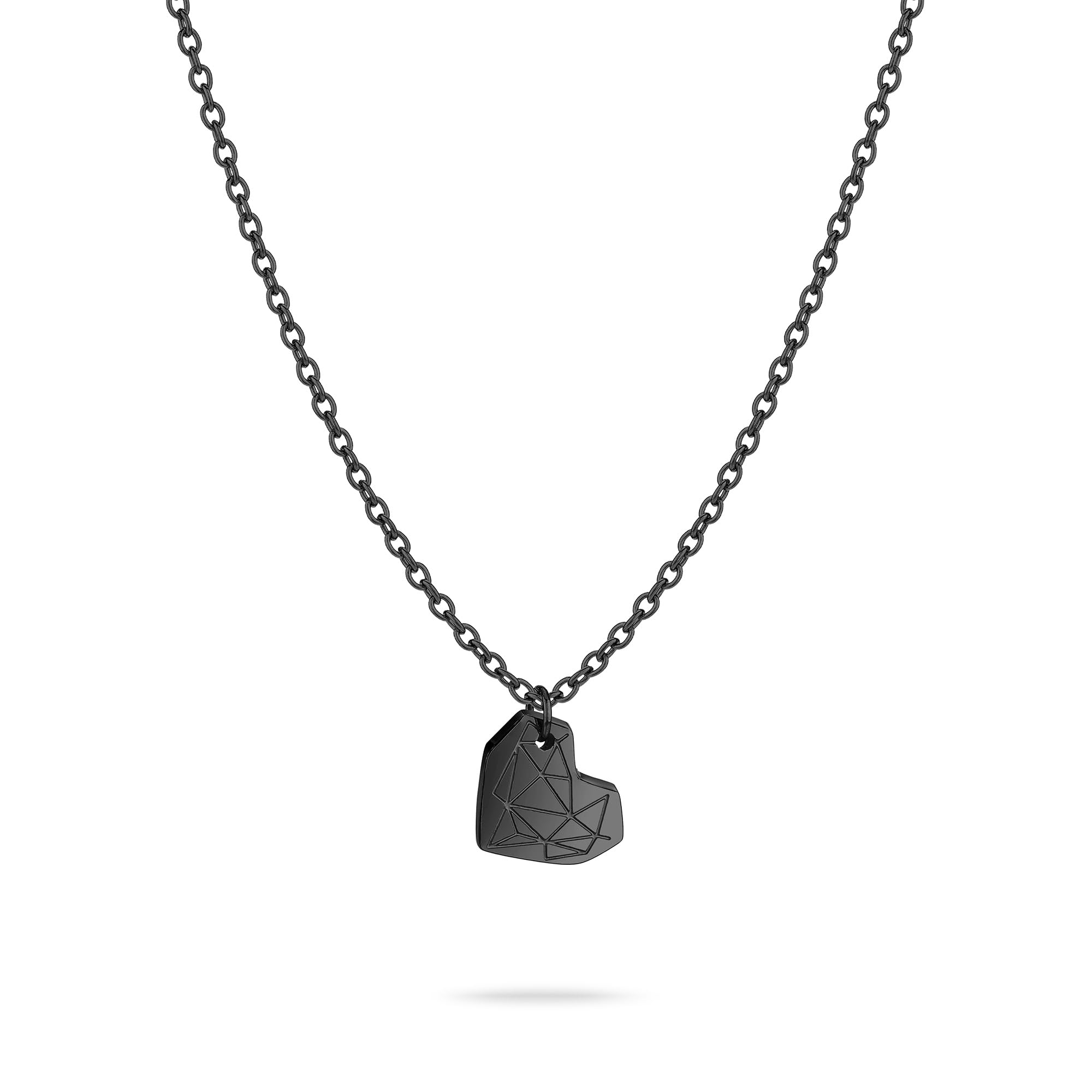 Liebeskind Berlin Ladies Necklace LJ-1777-N-50 in Stainless Steel IP Black
