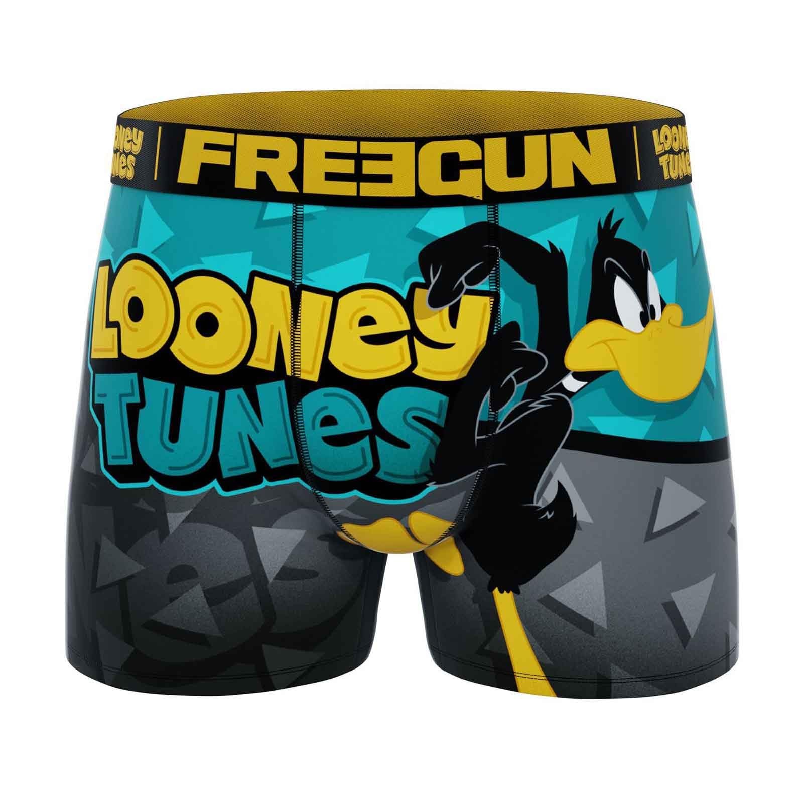 FREEGUN Looney Tunes Men's Boxer Shorts, Daffy Duck Loo12, M