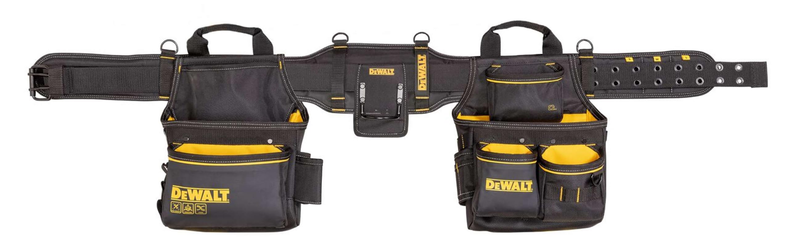 DEWALT - Cinturón para herramientas para profesionales y manitas, ideal para montaje resistente, estándar técnico