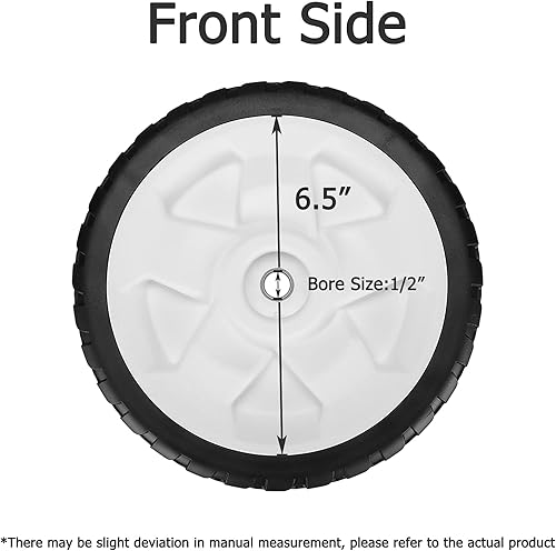 Miniatura 9 de Ruedas de transmisión delantera aptas para cortacésped Craftsman - Ruedas de neumáticos de tracción delantera compatibles con el tractor