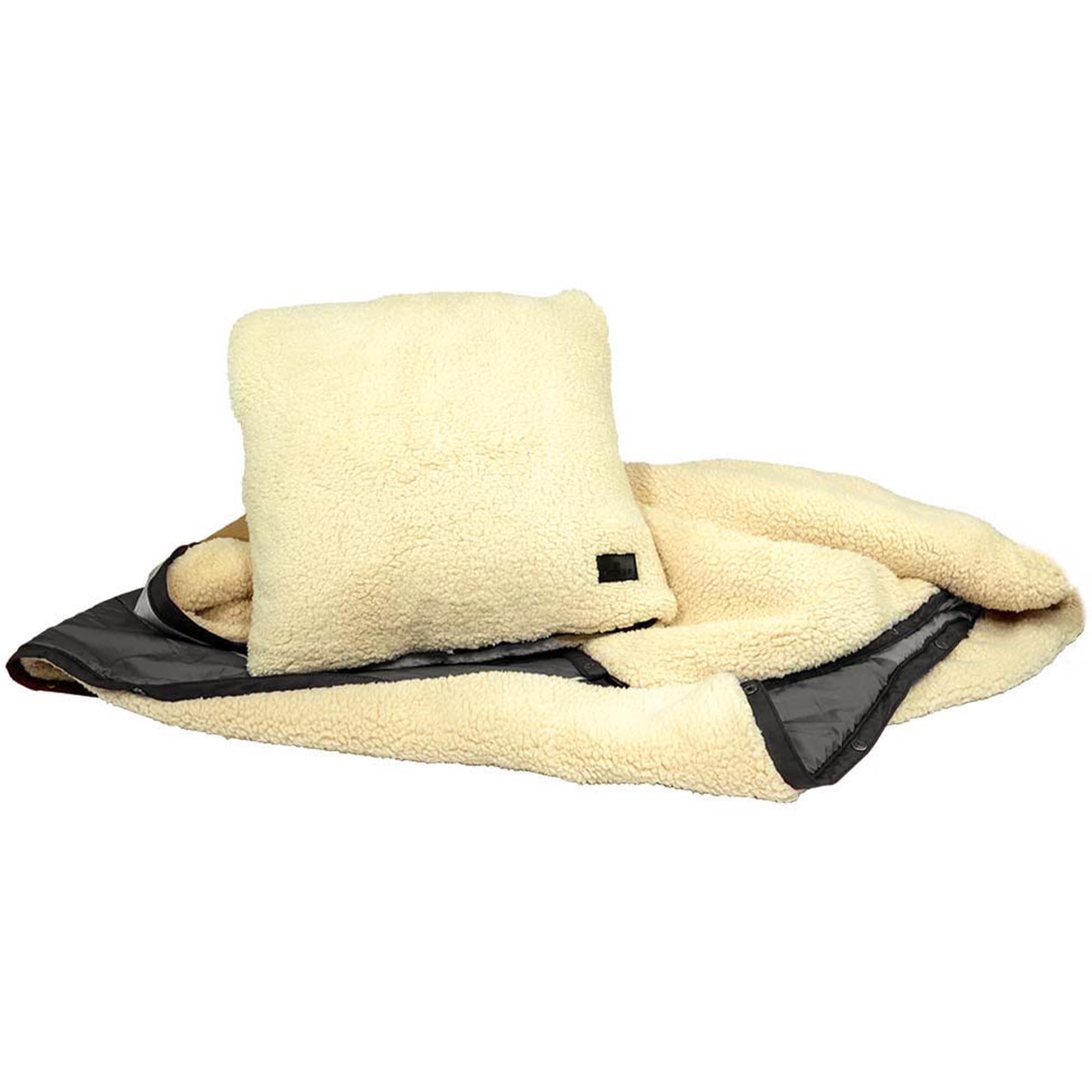 Bus-Boxx VOITED CloudTouch® 4-in-1 Campingdecke – Multifunktionale Outdoor-Decke, Kissen, Schlafsack und Poncho, wasserabweisend, aus recyceltem Materialien (Camp Vibes)