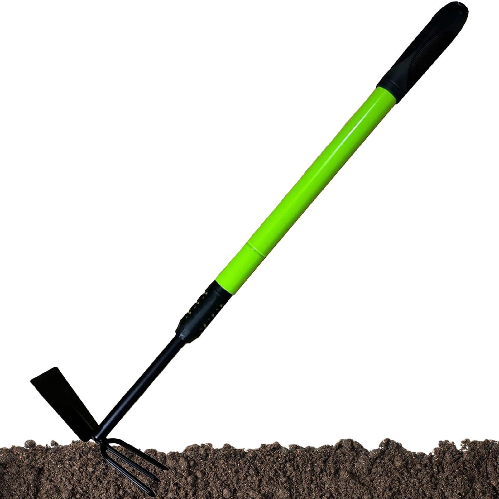 Herramienta de jardín de azada Resistente, azada de jardín,Azada Manual telescópica Resistente con cultivador - Cultivador telescópico de Mango Largo, rastrillo de azada, Tenedor para