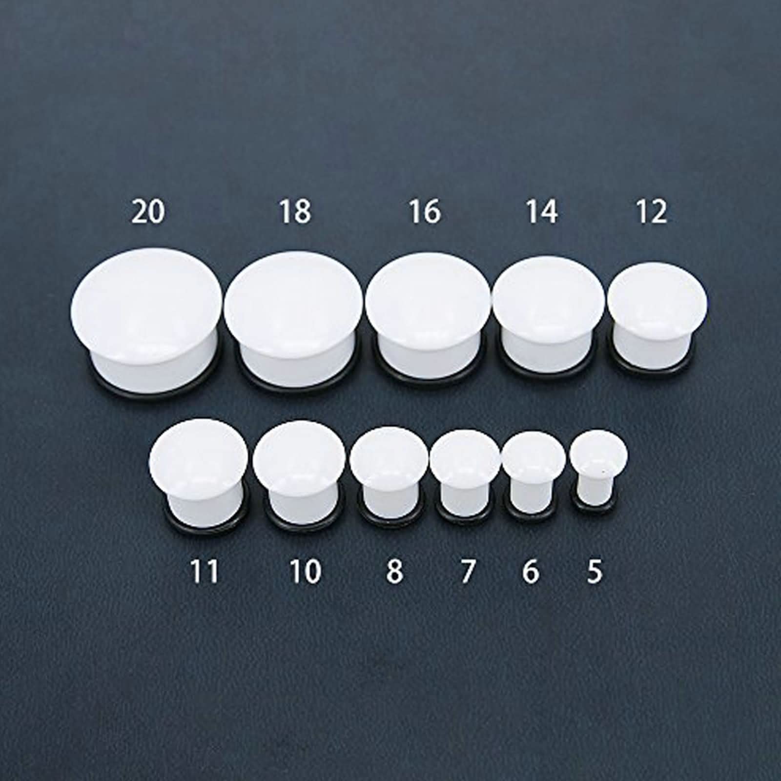 Daesar Ohr Plugs 5-20MM, Tunnel Piercing Acryl Rund Ear Plugs Ohr Expander Set