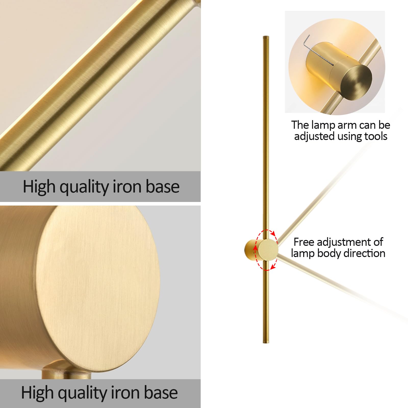 Moderna lampada da parete a LED, stile nordico, elegante illuminazione per interni, per soggiorno, camera da letto e studio, design contemporaneo per un'elegante decorazione della casa