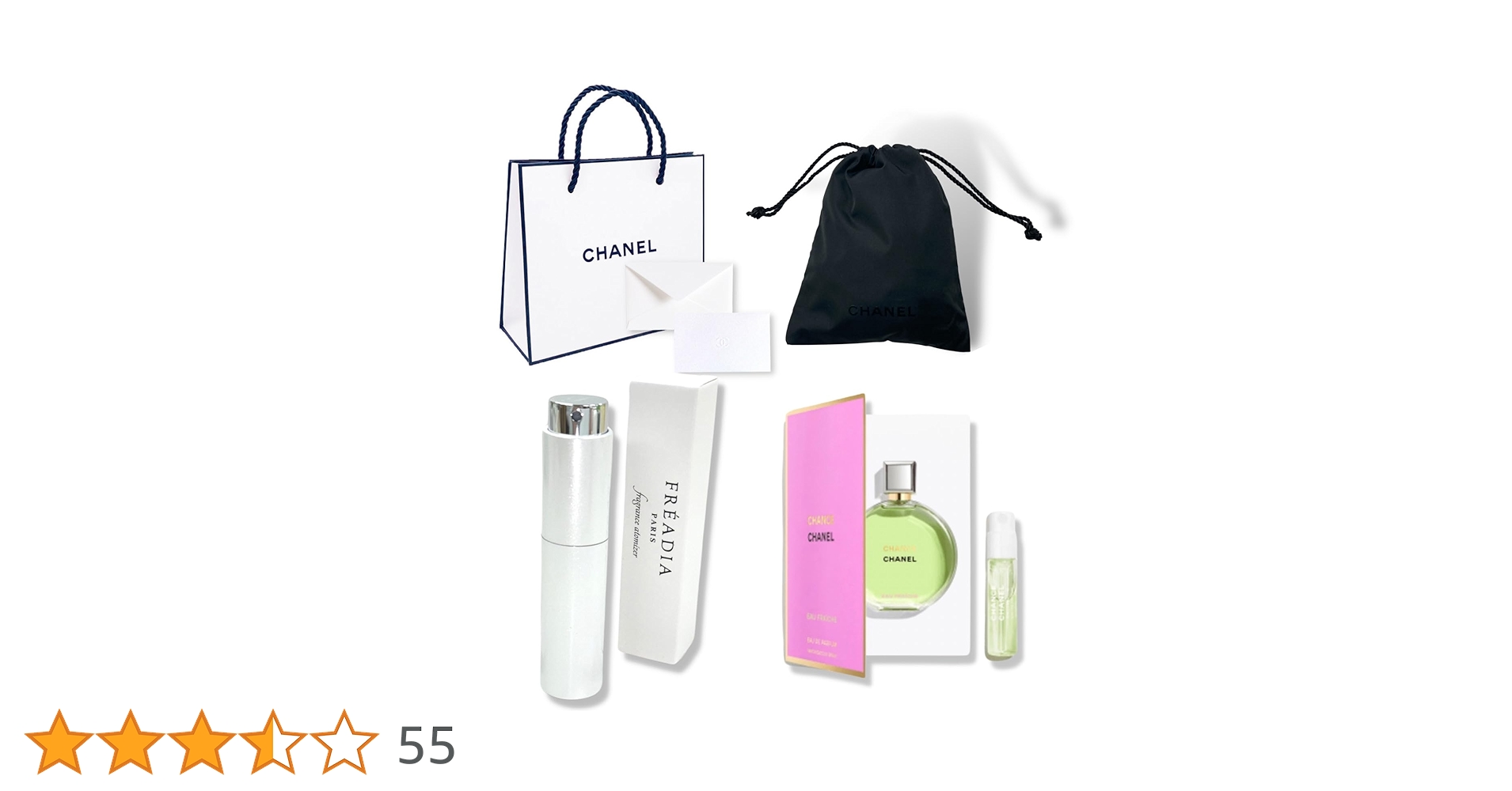 【特別限定品】CHANEL N°5 L'EAU 香水　巾着ポーチ付き シャネル「N°5 ロー」“花々が香る”フレグランス、1滴のしずくを