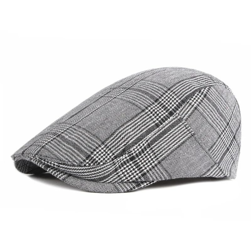 Wool Flat Cap for Men & Women | Adjustable Vintage Newsboy Gatsby Hat for Casual, Travel, Outdoor | Free Size Herringbone Ivy Style Cap