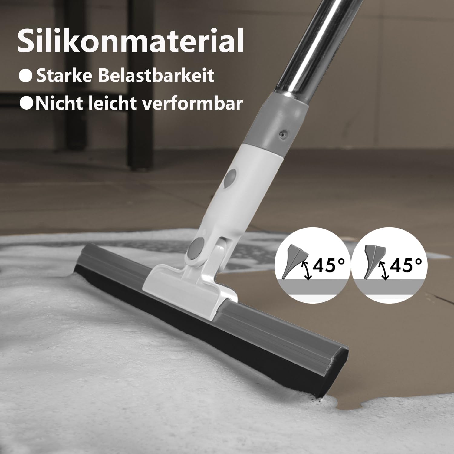 Cozary Raclette Douche Avec Manche Long (136cm), Raclette