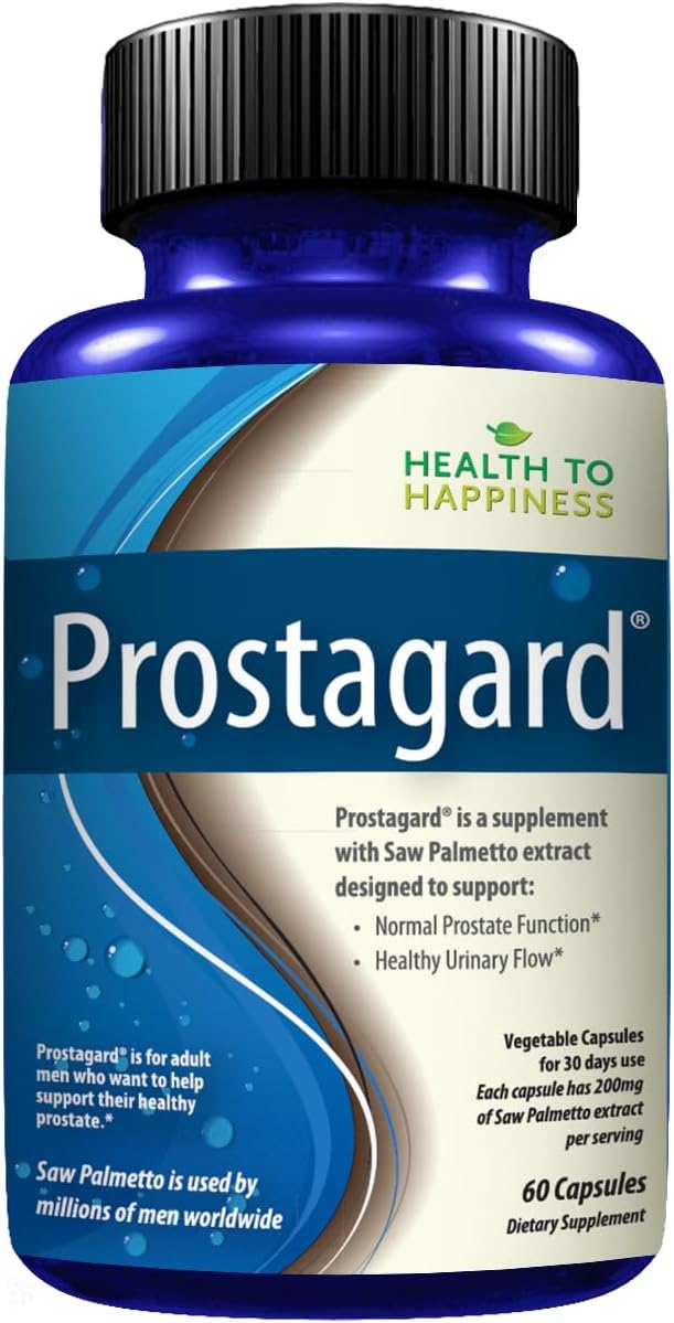 ProstaGard Saw Palmetto Supplement for Men’s Prostate Health and Healthy Urinary Flow | 60 Capsules | 30 Day Supply