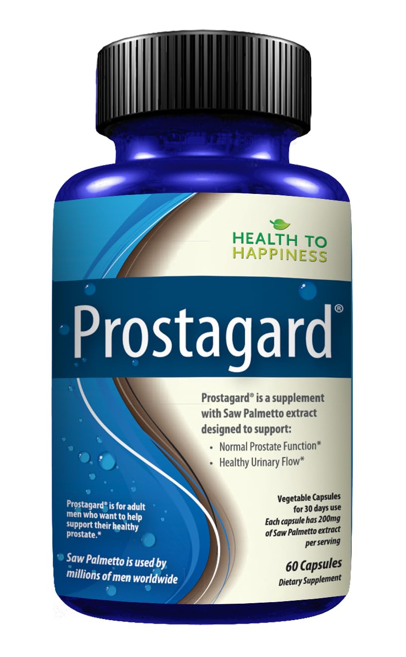 Health to Happiness PROSTAGARD Saw Palmetto Supplement for Prostate Health, One a Day 320 mg capsules, 30 Count