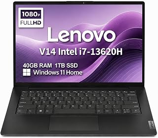Lenovo V14 14" FHD Business Laptop, Intel i7-13620H, 40GB RAM, 1TB SSD