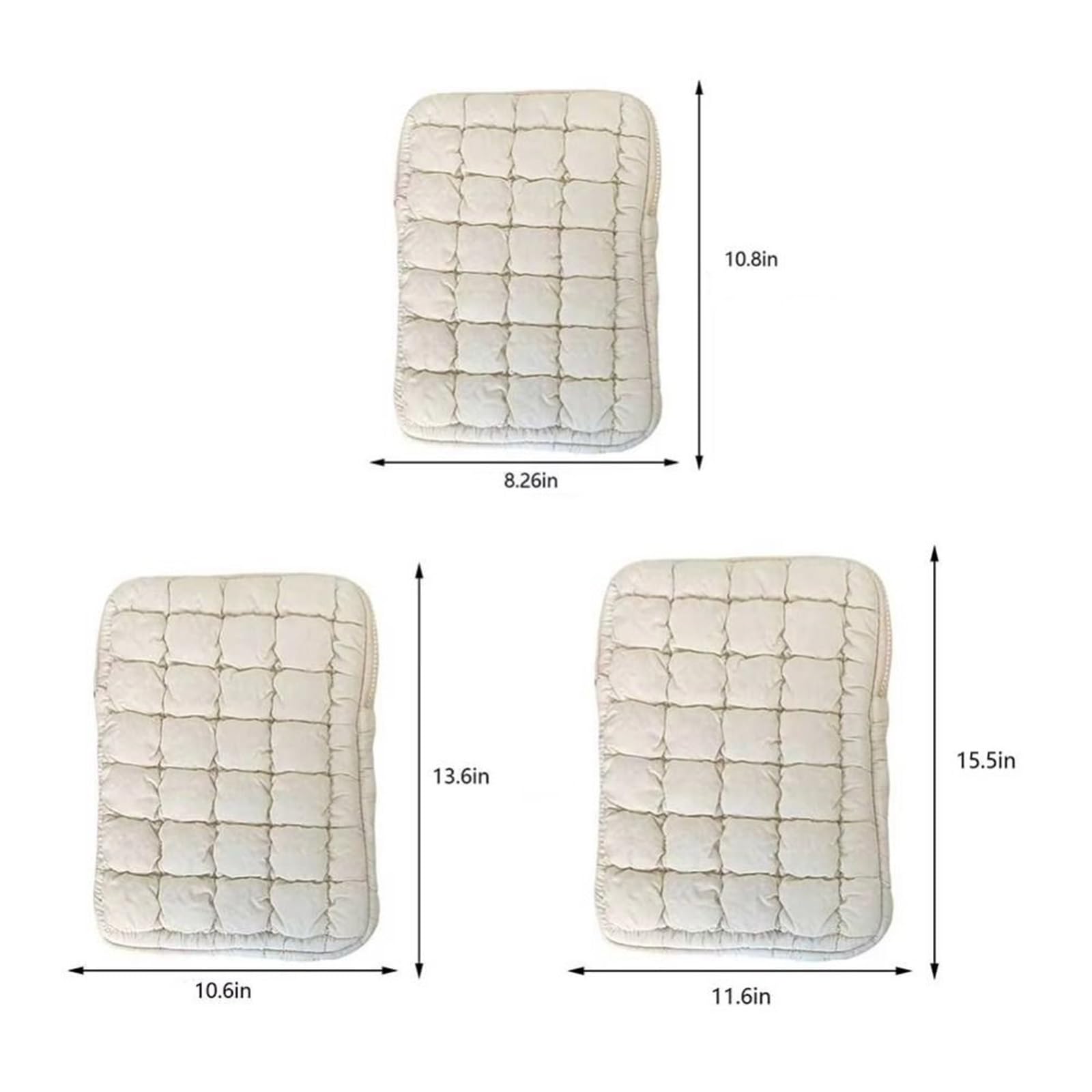 Laptoptasche Niedliche, stoßfeste Laptop-Hülle, dünne Business-Laptoptasche, große Kapazität, Tablet-Schutzhülle Laptoptasche Schutzhülle Sleeve Tragetasche(White,15-15.6in)