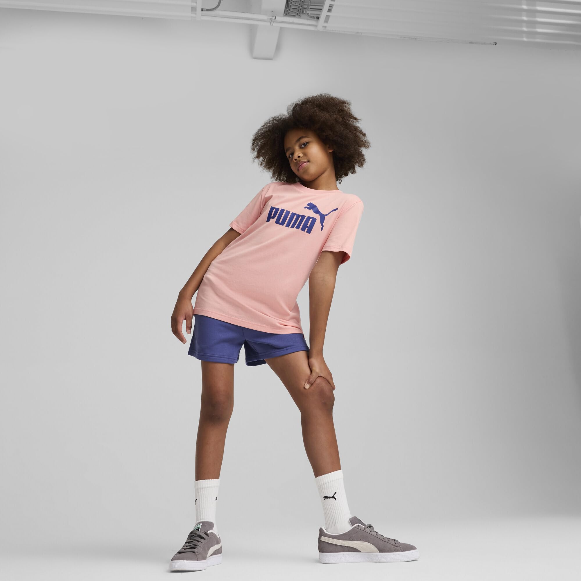 Puma Ess No.1 Logo Tee And Shorts Set G Abiti Lavorati a Maglia Bambine e Ragazze (Pacco da 1)