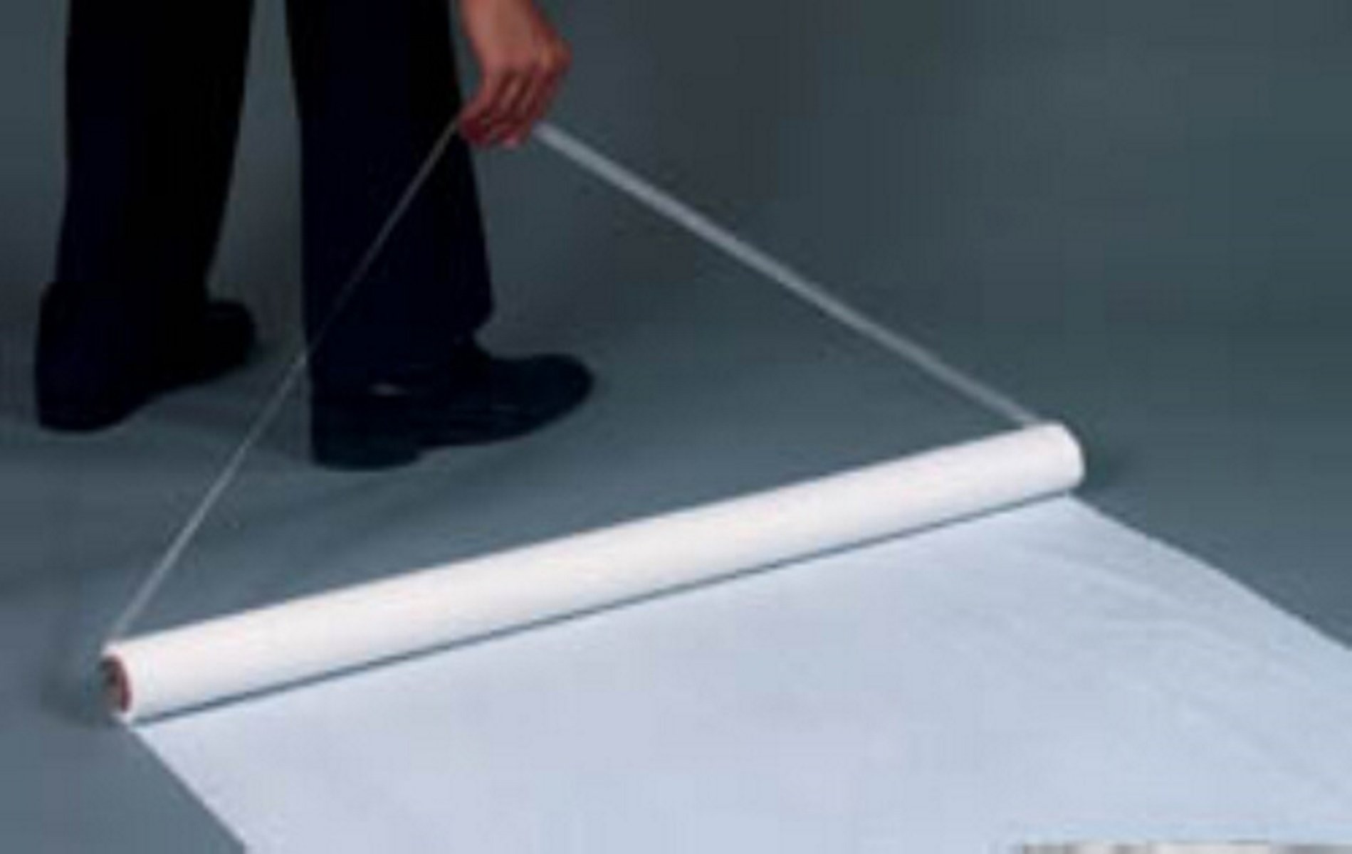 Party Favors Plus White Plastic Aisle Runner 36 in X 75 Ft Plain