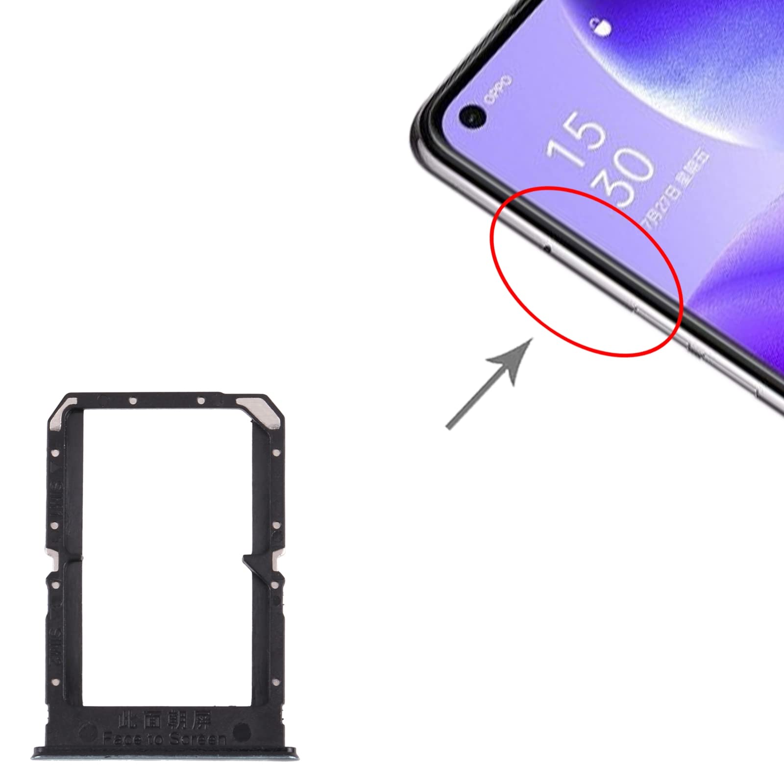 for OPPO Reno5 5G / Find X3 Lite PEGM00 PEGT00 CPH2145 SIM Card