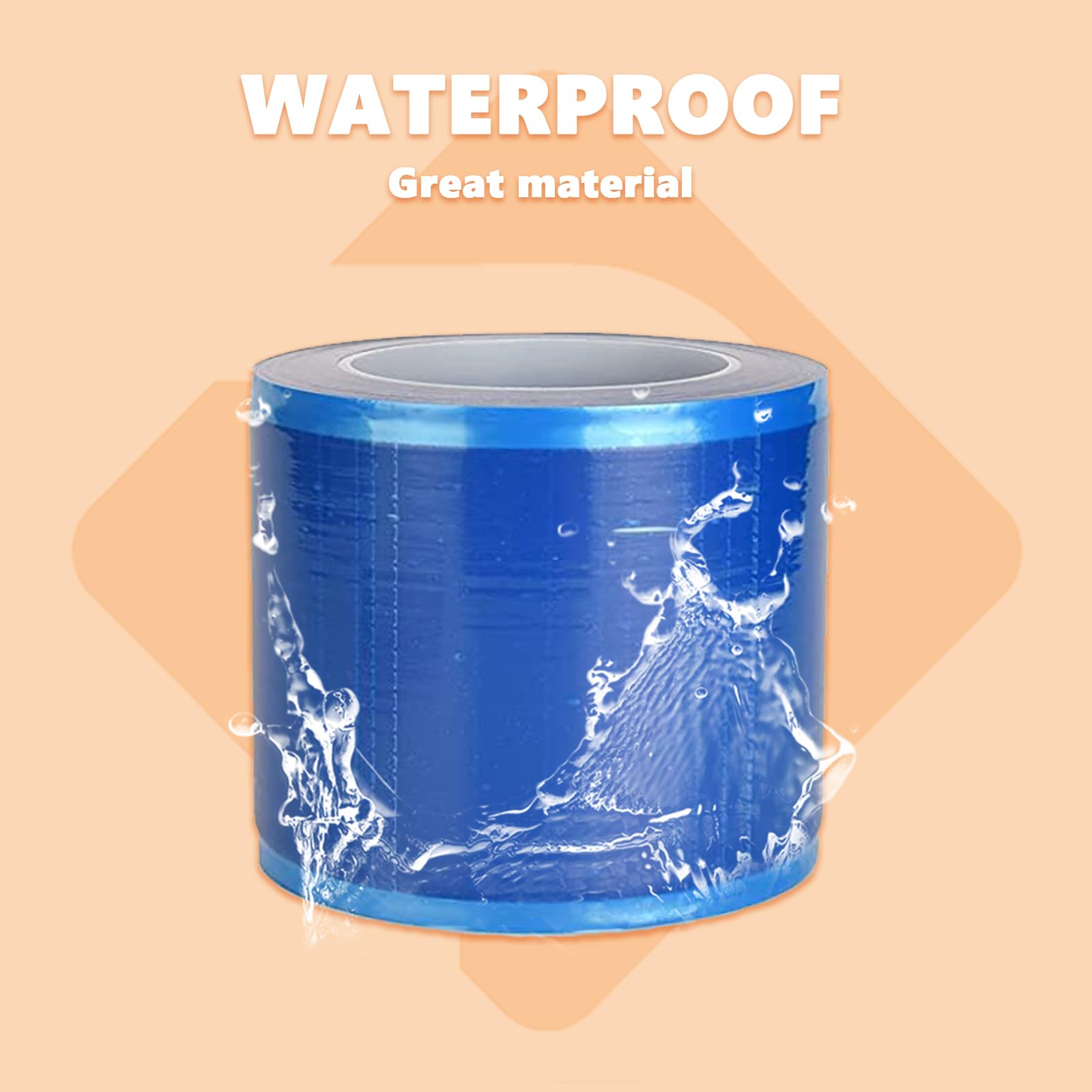 Premium pellicola barriera – 1200 fogli 15,2 x 10,1 cm rotolo pellicola blu dentale monouso per proteggere dalle infezioni