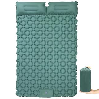 Colchão Inflável Automático Casal 190x120x5 cm com Travesseiro