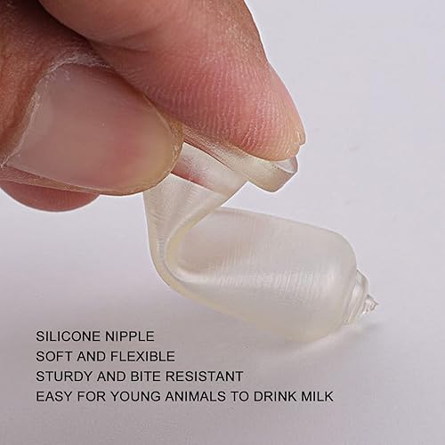 Miniatura 3 de Tnfeeon 10 pezones para cabras, pezón de goma suave para bebida, leche de animales pequeños, pezón de repuesto para lactancia, corderos y cabras