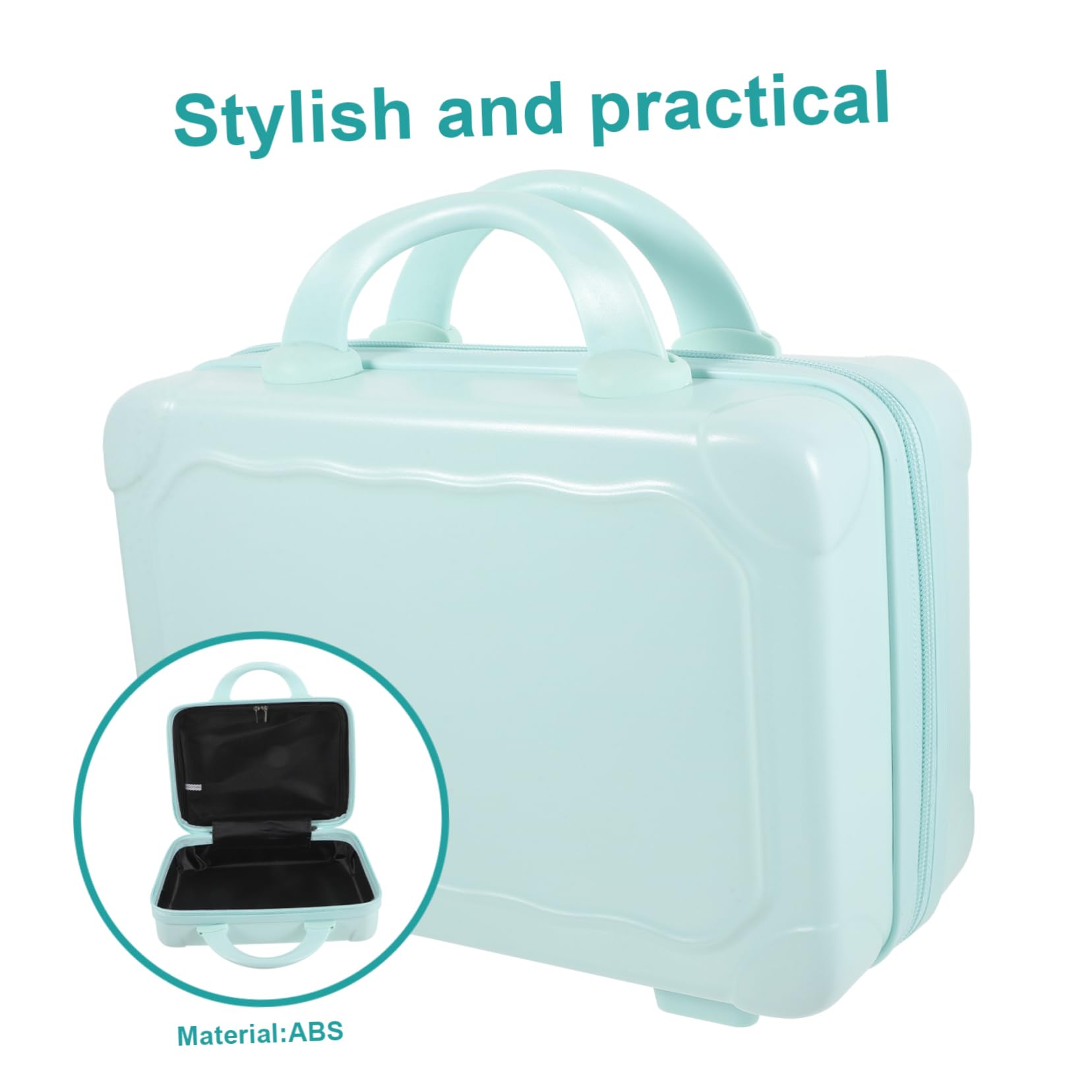 Porta Trucchi in Astuccio Da Viaggio Rigido Astucci Per Cosmetici Da Viaggio Piccola Borsa Valigia Per Trucco Mini Bagaglio Per Trucchi e Cosmetici