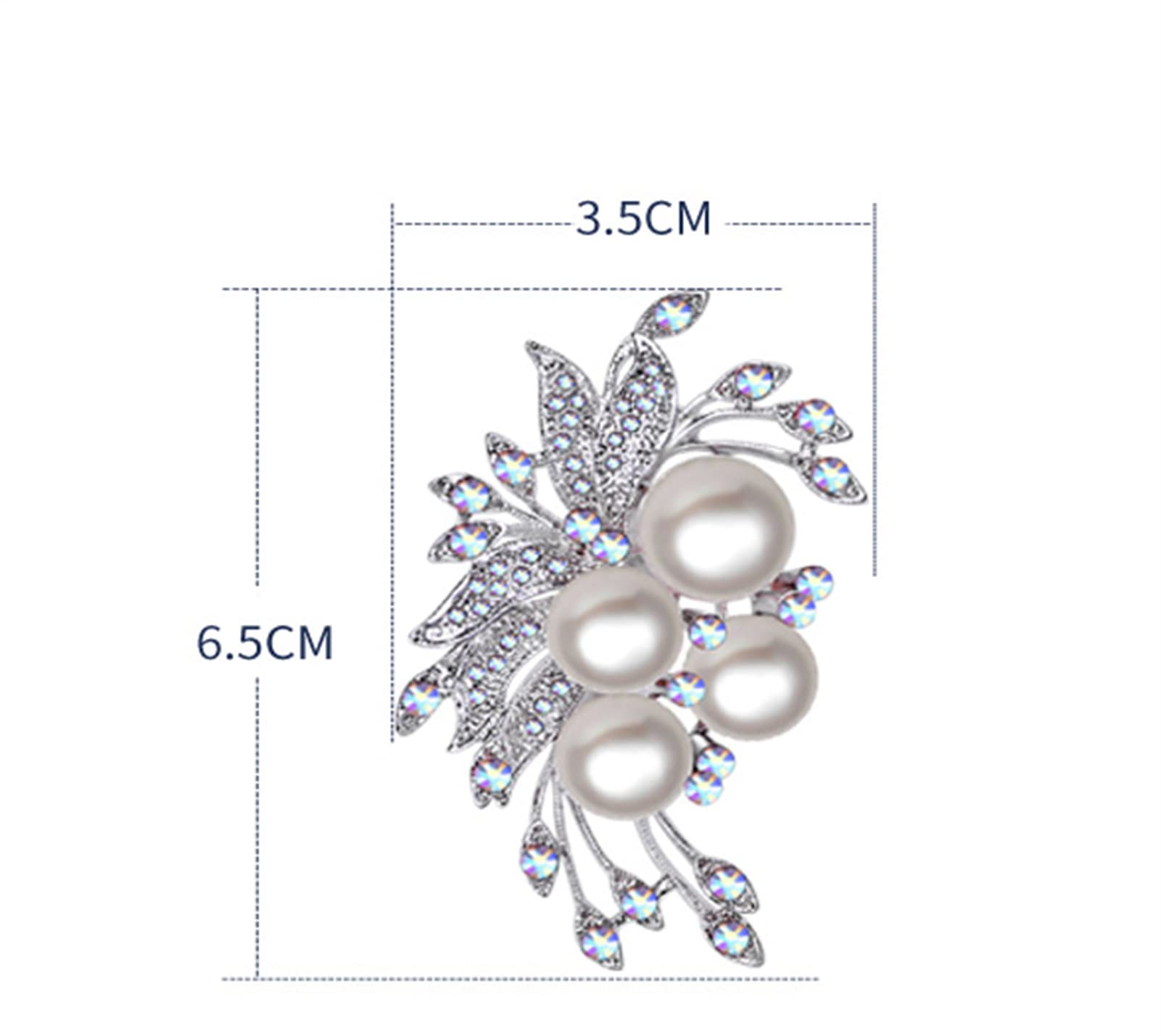 Accessori di Perle finte di Atmosfera di Lusso Spilla Spilla Femminile Spilla Cappotto Giacca Decorazione Accessori semplici