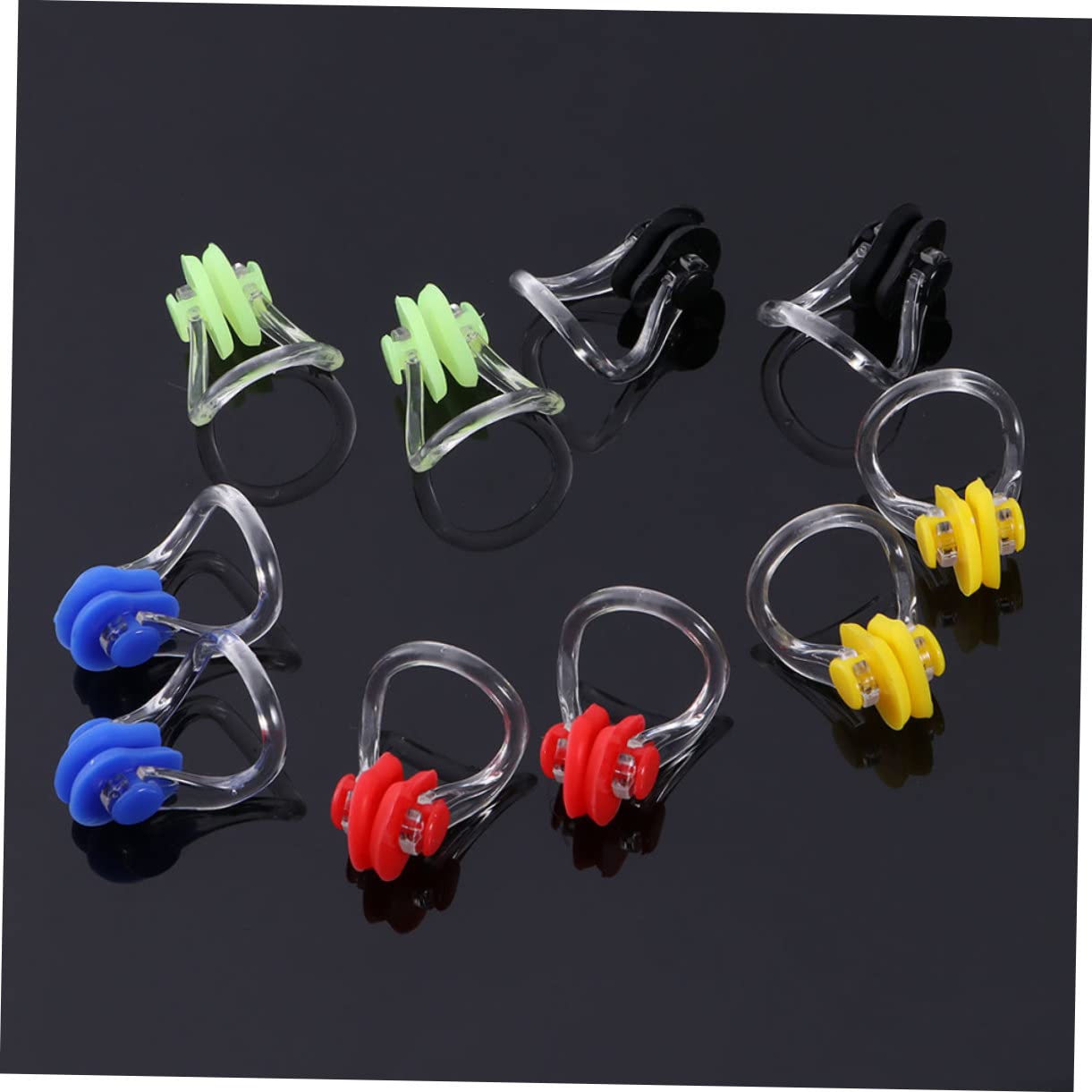 BESPORTBLE 60 Piezas De Natación De Silicona Clip De Nariz Tapones De Nariz para Nadar para Adultos De Nariz Reutilizable Tapones De Nariz De Agua Abrazadera De Protección De Nariz