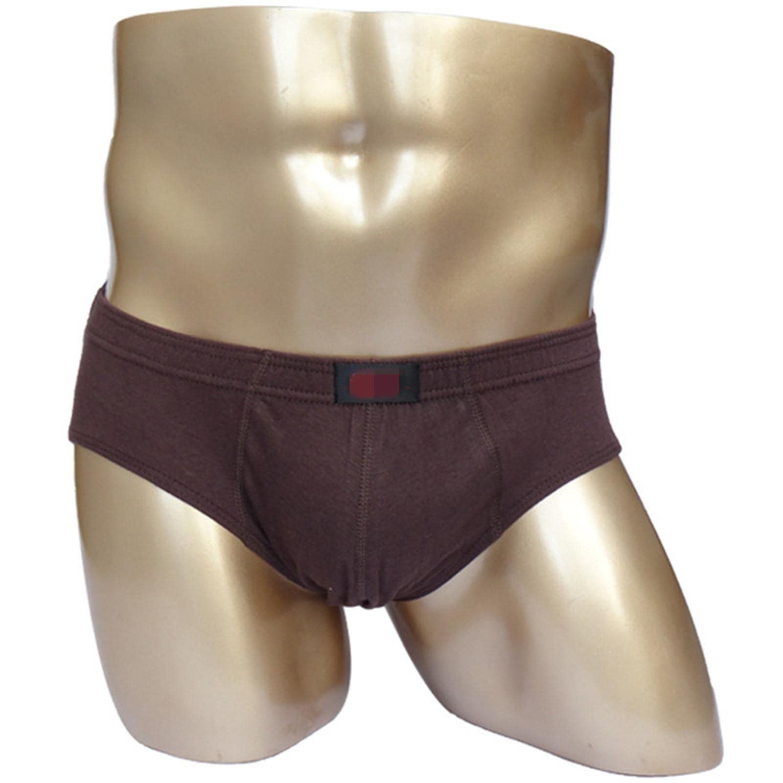 Calzoncillos Hombre Breve Hombres Sólidos 6 Unids Pantes De Comunzgulo De Algodón Más Tamaño