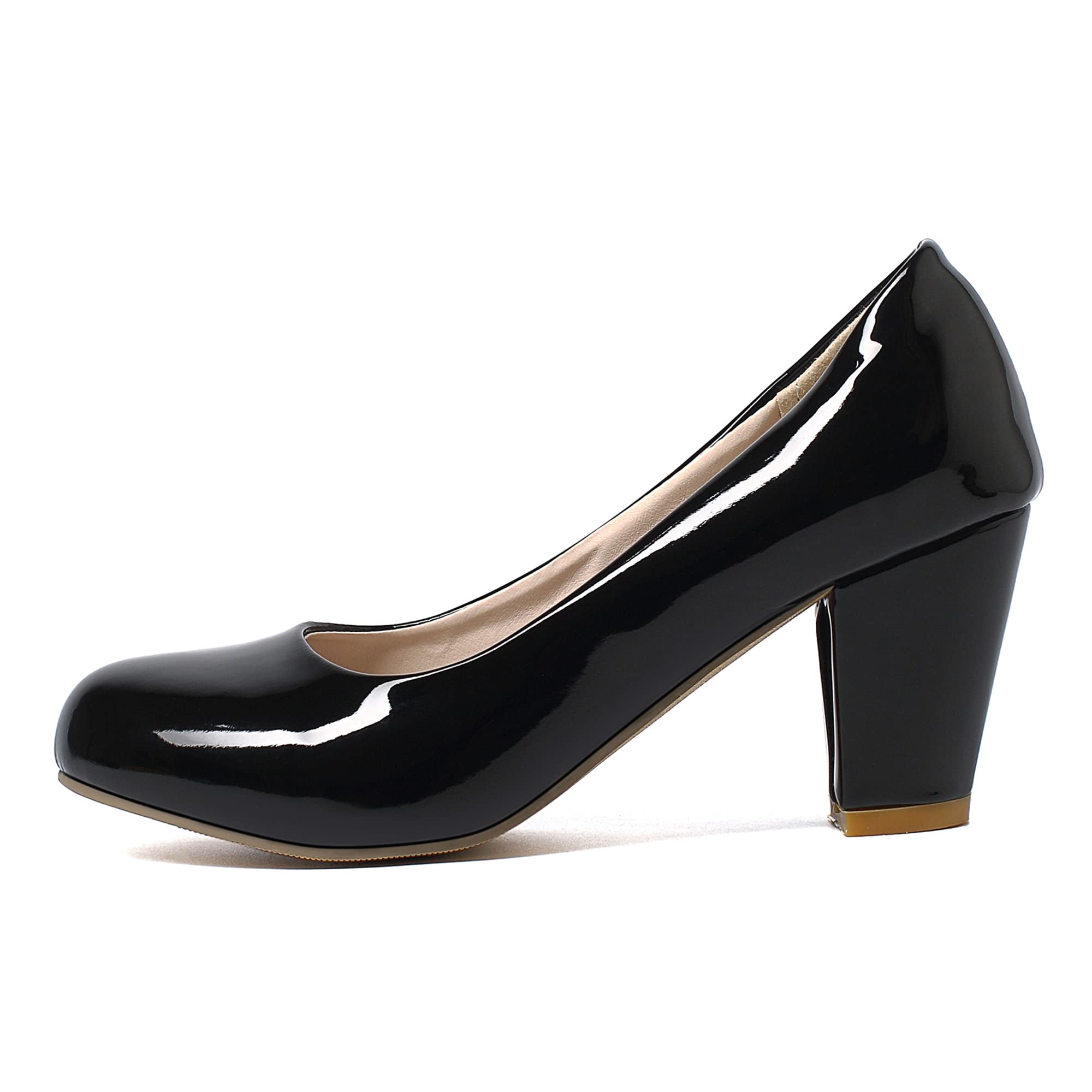 Escarpins classiques à talon bloc pour femme