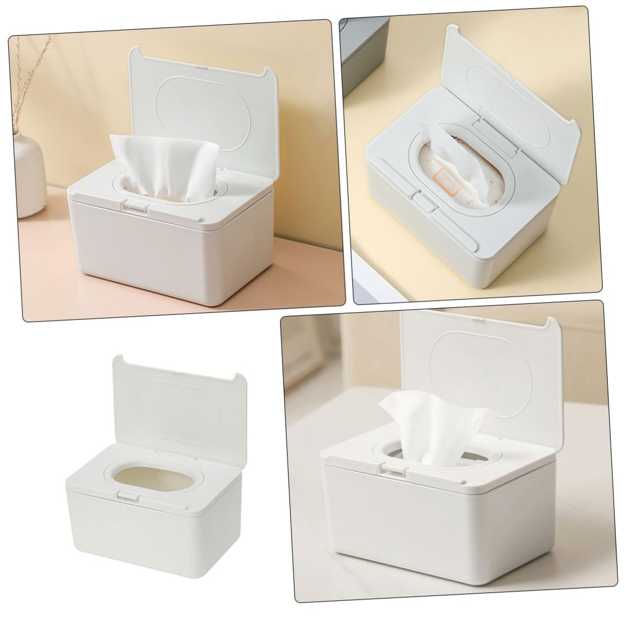 2pezzi Salviette Riutilizzabile Per Dispenser Per Salviette Ricaricabile Contenitore Per Da Leggero e Compatto