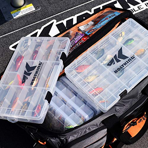 Image of KastKing Tackle Boxes, Plastic Box, Plastic Storage Organizer Box with Removable Dividers - Fishing Tackle Storage - Box Organizer - 2 Packs /4 Packs Tackle Trays - Parts Box