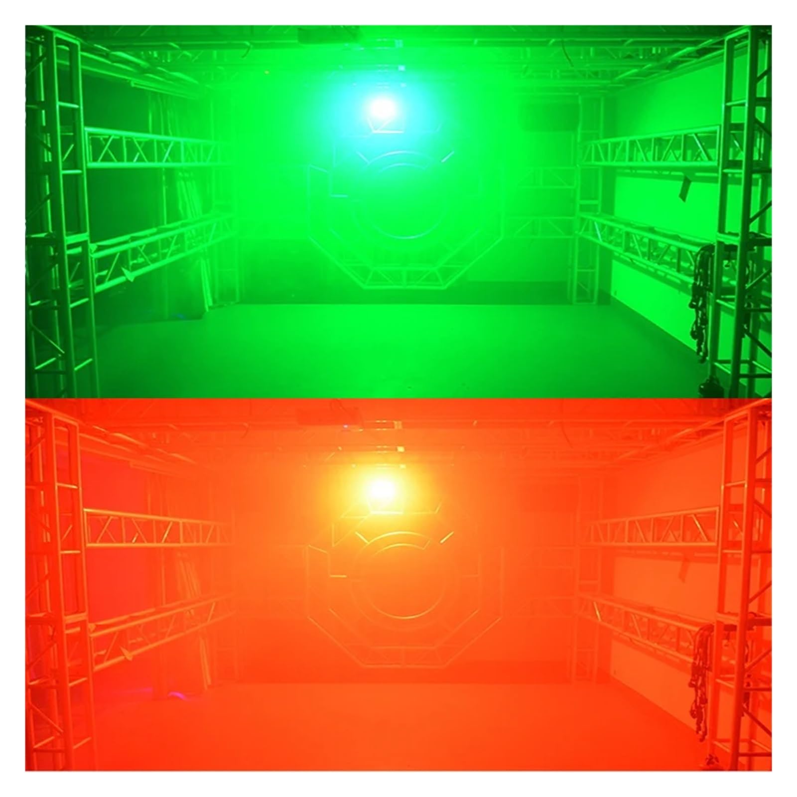 Lampe stroboscopique LED haute luminosité 200 W, 8 pièces RVB 3 en 1/blanche, contrôle DMX 512, for karaoké, discothèque, fête Installation facile(200W White)