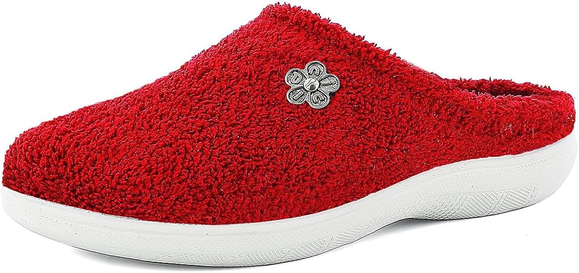 Pantofole Donna Filsko Straubing – Ciabatte Con Fiori Ricamati, Suola PU, Taglie 36-42