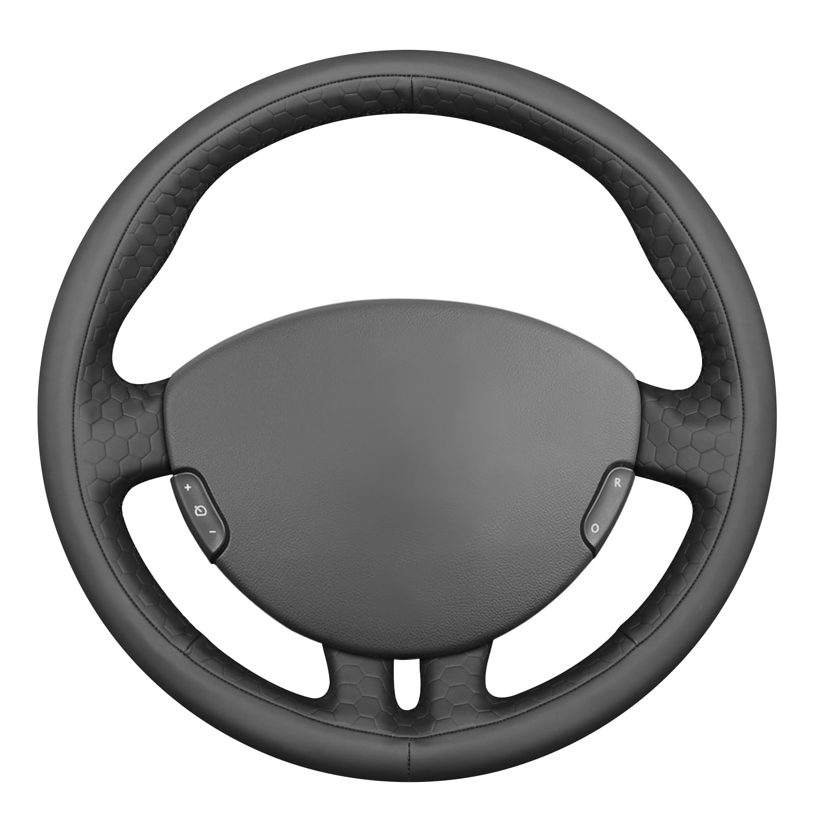 MEWANT Housse de volant style 3D pour Renault Clio 3 2005-2012 - Accessoire de volant pour Renault Clio 3